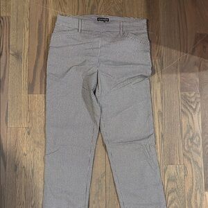 Hilary Radley Black and White Houndstooth Pants